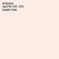 #F9EBE6 - Dawn Pink Color Image